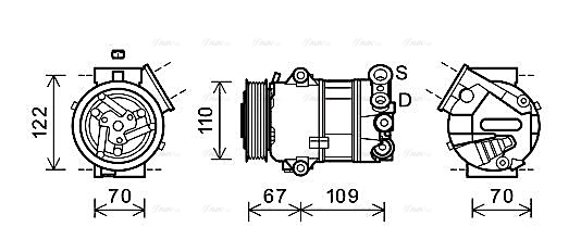 Compressor, air conditioning (FTAK408)