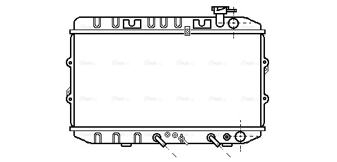 Radiator, engine cooling (HD2033)