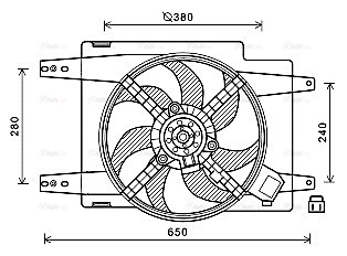 Fan, engine cooling (AL7526)