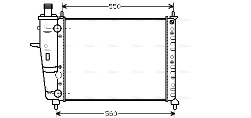 Radiator, engine cooling (FTA2233)