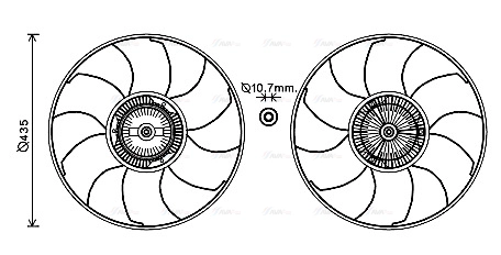 Fan, engine cooling (VNF332)