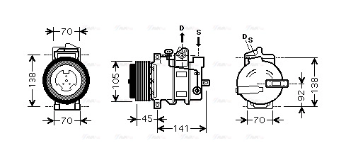 Compressor, air conditioning (MSK429)