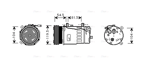Compressor, air conditioning (VNAK280)