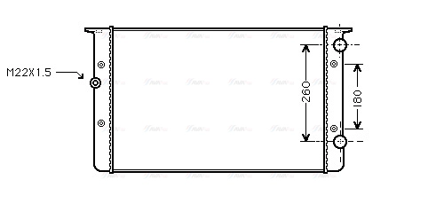 Radiator, engine cooling (VNA2104)