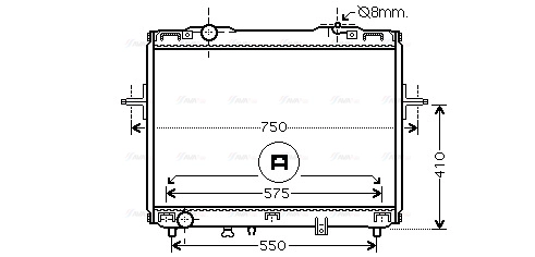 Radiator, engine cooling (KA2069)