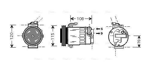 Compressor, air conditioning (OLAK312)
