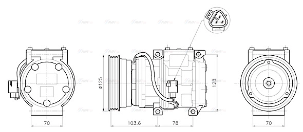 Compressor, air conditioning (TOAK798)
