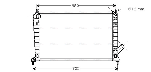 Radiator, engine cooling (SB2062)