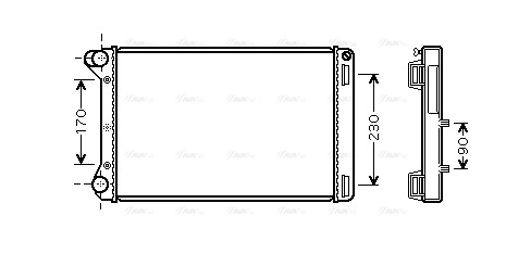 Radiator, engine cooling (FTA2301)