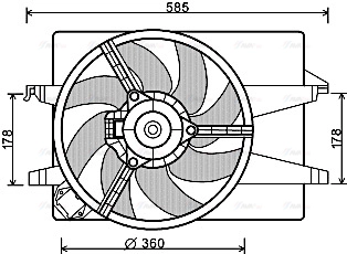 Fan, engine cooling (FD7553)