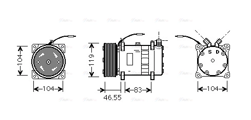 Compressor, air conditioning (FDAK452)