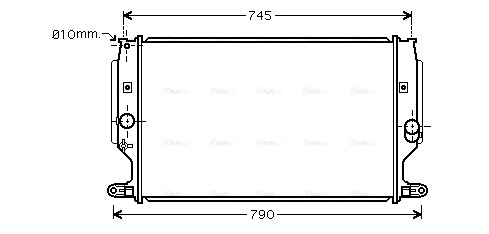 Radiator, engine cooling (TO2402)