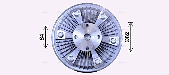 Clutch, radiator fan