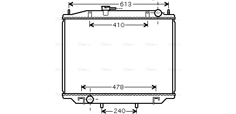 Radiator, engine cooling (DN2300)