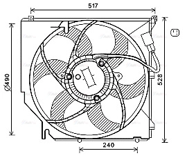 Fan, engine cooling (BW7520)