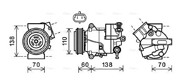 Compressor, air conditioning (OLAK607)