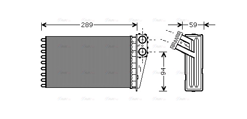 Heat Exchanger, interior heating (PE6227)