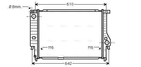 Radiator, engine cooling (BW2167)