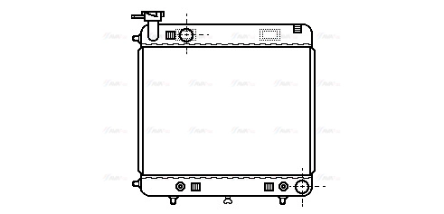 Radiator, engine cooling (MS2122)
