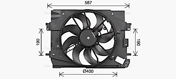 Fan, engine cooling (RT7662)