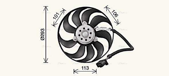 Fan, engine cooling (VN7546)