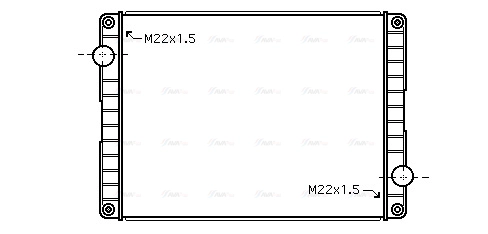 Radiator, engine cooling (VL2051)