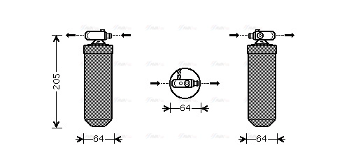 Dryer, air conditioning (PED303)