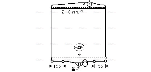 Radiator, engine cooling (VL2042N)