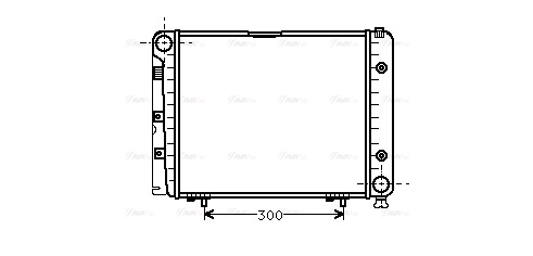 Radiator, engine cooling (MSA2066)