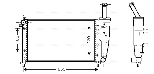 Radiator, engine cooling (FTA2218)