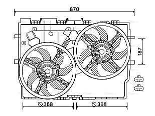 Fan, engine cooling (FT7583)
