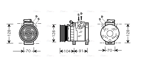 Compressor, air conditioning (AUK167)
