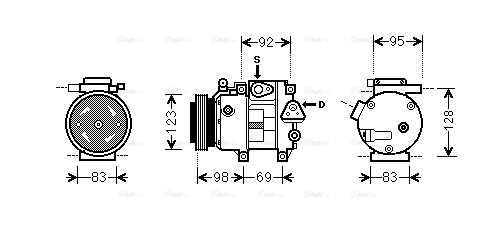 Compressor, air conditioning (HYK239)