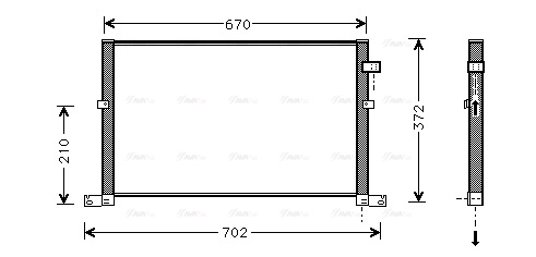 Condenser, air conditioning (FD5334)