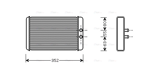 Heat Exchanger, interior heating (FTA6265)