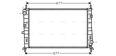 Radiator, engine cooling (FDA2165)
