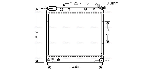 Radiator, engine cooling (SZ2036)