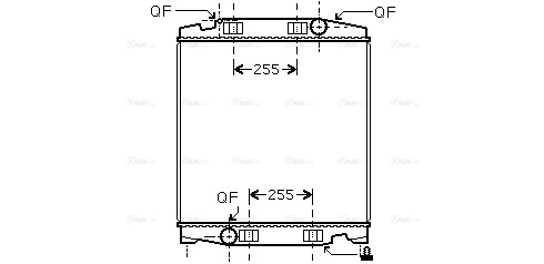 Radiator, engine cooling (IV2066)