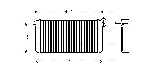 Heat Exchanger, interior heating (MEA6191)