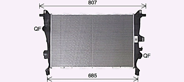 Radiator, engine cooling (FT2466)