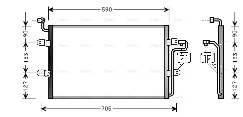 Condenser, air conditioning (VN5181)
