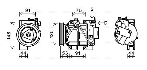 Compressor, air conditioning (DNAK335)