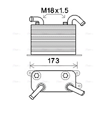 Oil Cooler, automatic transmission (VN3310)