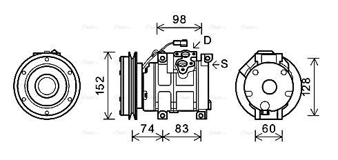 Compressor, air conditioning (JDAK018)