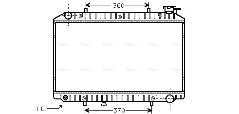 Radiator, engine cooling (DNA2171)