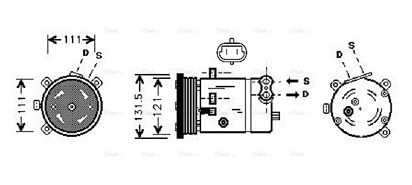 Compressor, air conditioning (DWAK038)