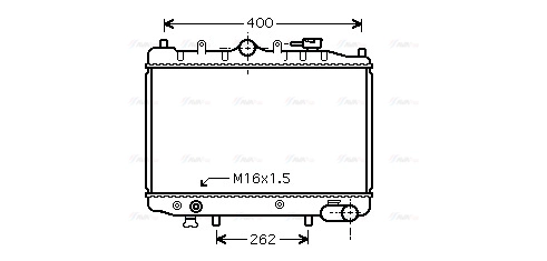 Radiator, engine cooling (MZ2023)