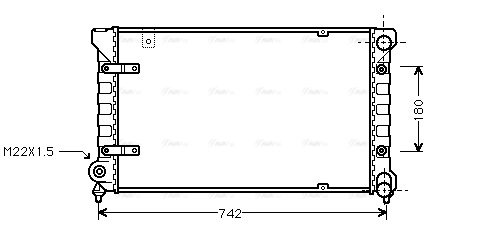 Radiator, engine cooling (STA2019)