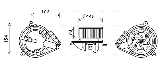 Interior Blower (MS8626)