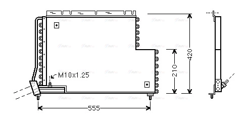 Condenser, air conditioning (VO5131)